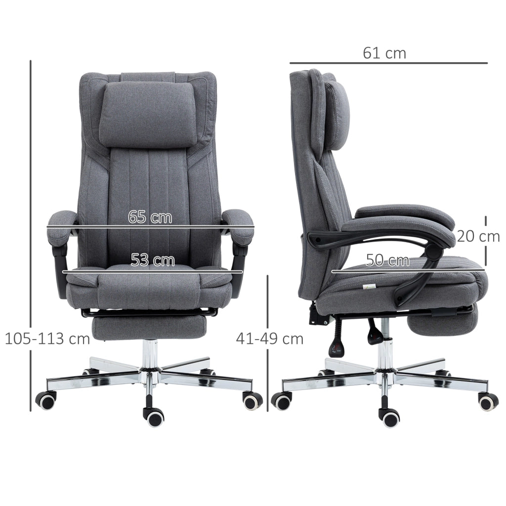 Sedia da Ufficio Girevole ¨C Xylo ¨C Schienale Regolabile, Altezza Regolabile, Grigio