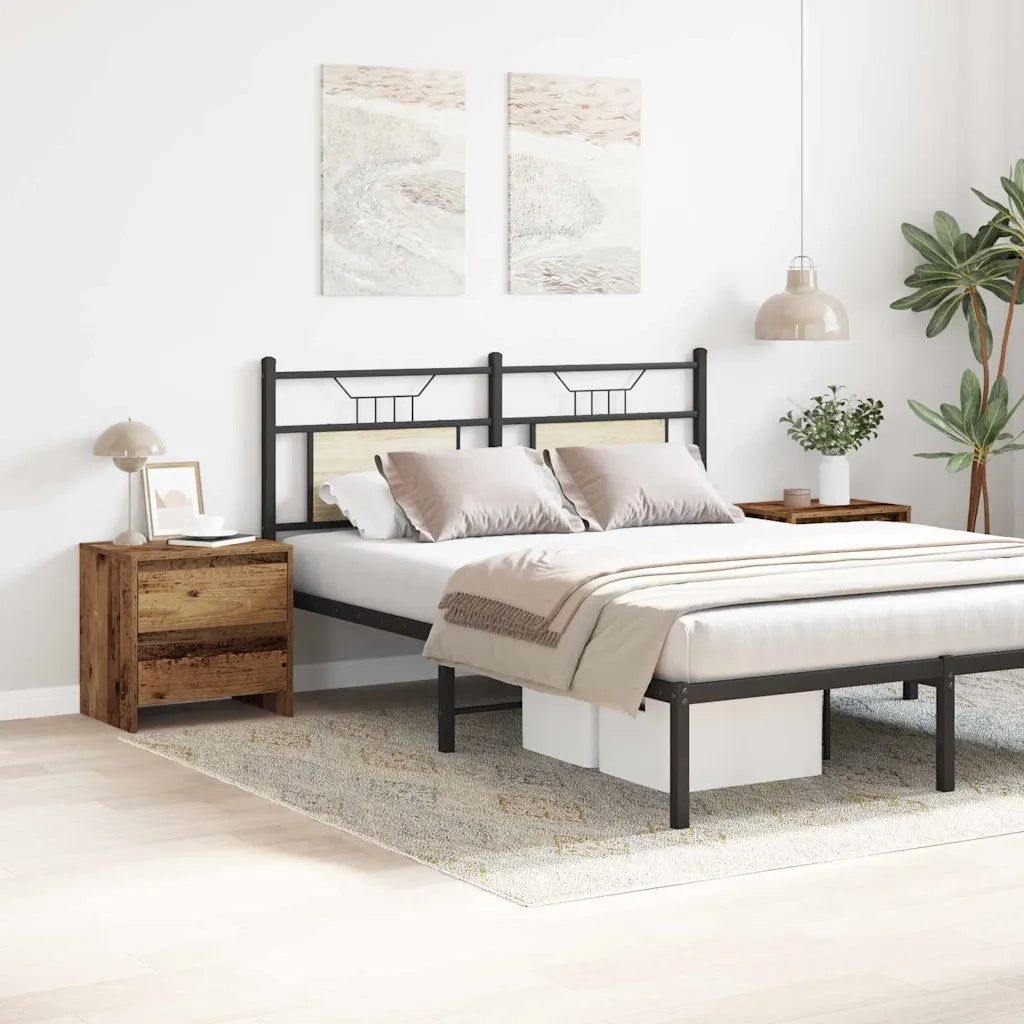 Set di 2 Comodini | Armadio da Notte | Mobiletto da notte Legno vecchio 45 x 34 x 44,5 cm