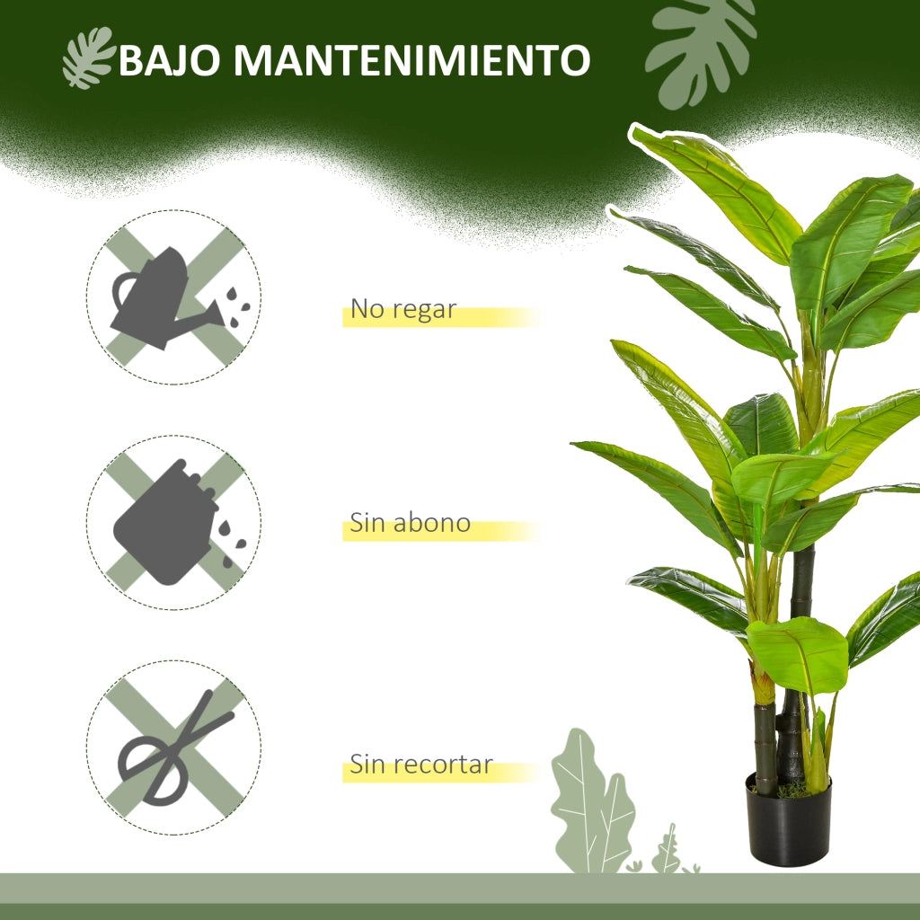 Pianta Artificiale Platanera con Vaso ¨C Minimal ¨C Verde 150 cm