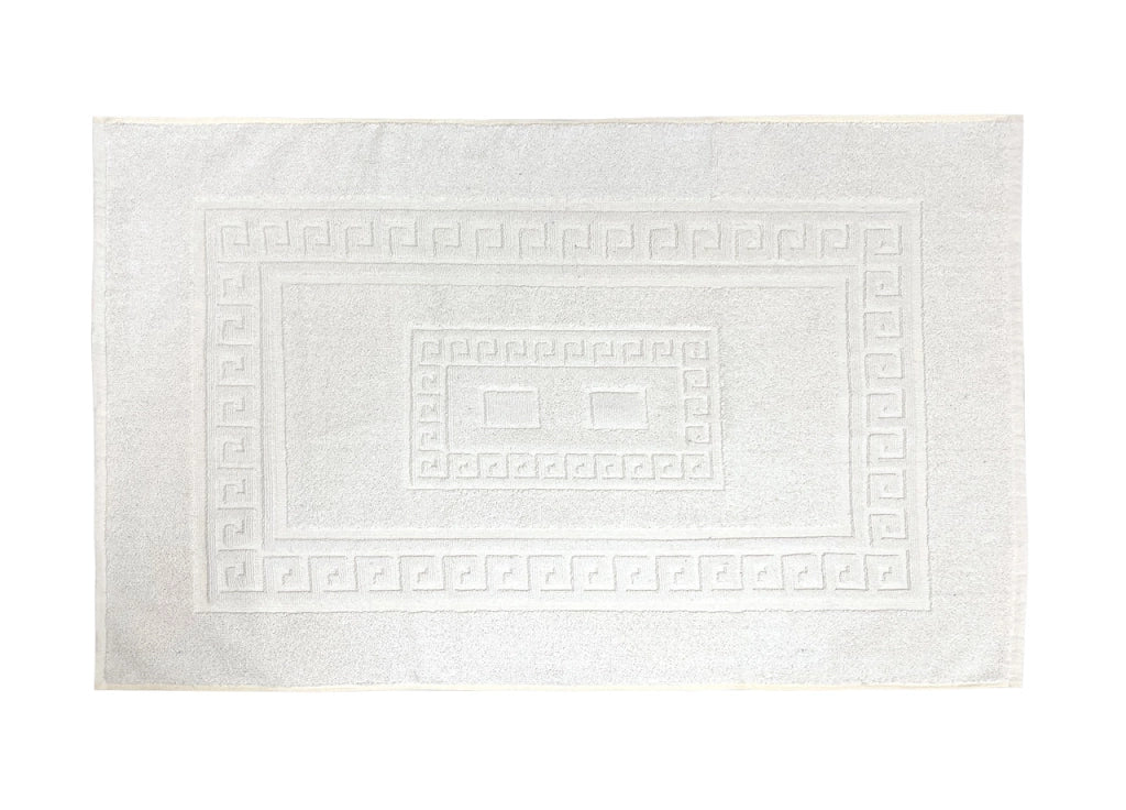Tappeto Da Bagno Disegno Torino Colore Bianco - 60x180 - Bianco