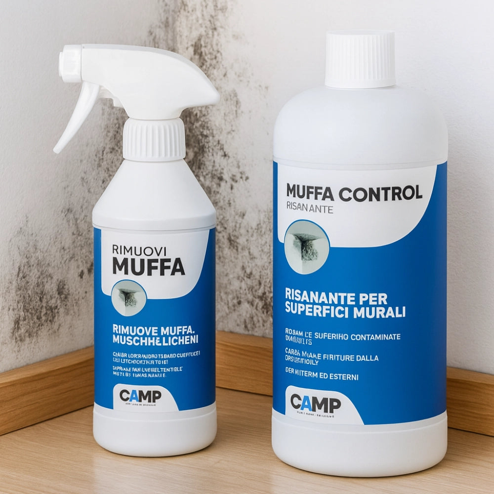 Kit ciclo muffa rimuovi muffa 300 ml + muffa control risanante 1 lt