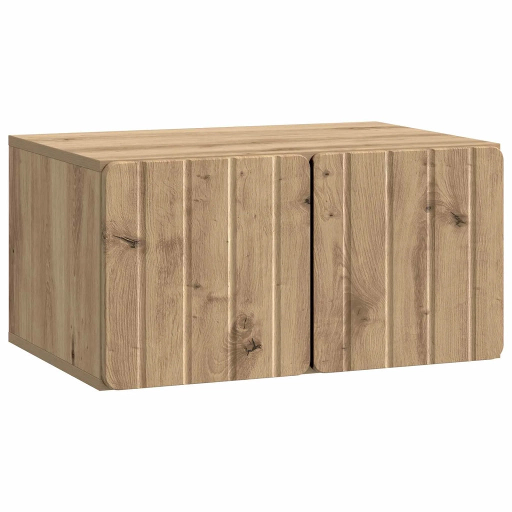 Mobile TV da Muro | Armadietto TV | Mobile Porta TV Rovere Artigianale 59,5 x 41 x 30 cm
