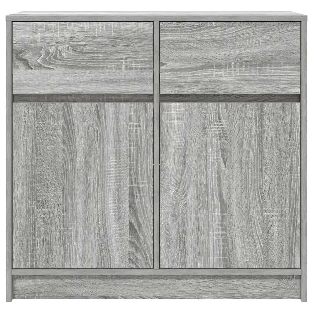 Credenza con Cassetto-Buffet-Armadio da cucina Grigio Sonoma 80x34x76 cm in Truciolato
