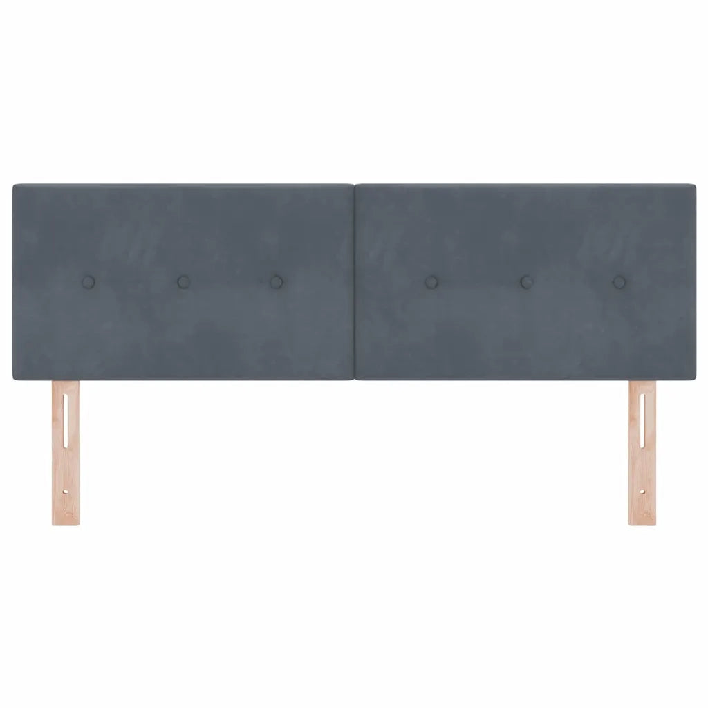 Testiera | Testata Grigio scuro 160 cm Velluto