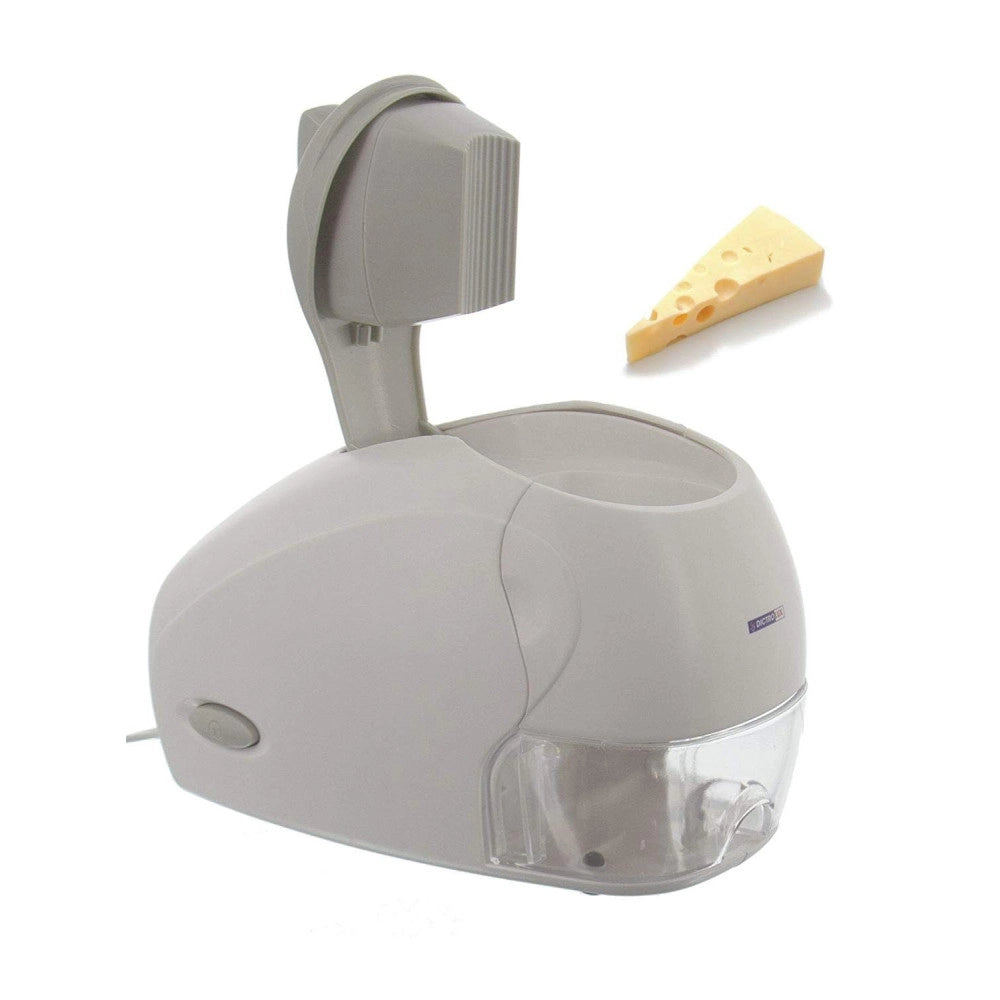 Trade Shop - Grattugia Elettrica Professionale 250w Per Formaggio Con Contenitore E Rullo -