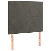 Testiera | Testata Grigio Scuro 90x5x118/128 cm Velluto