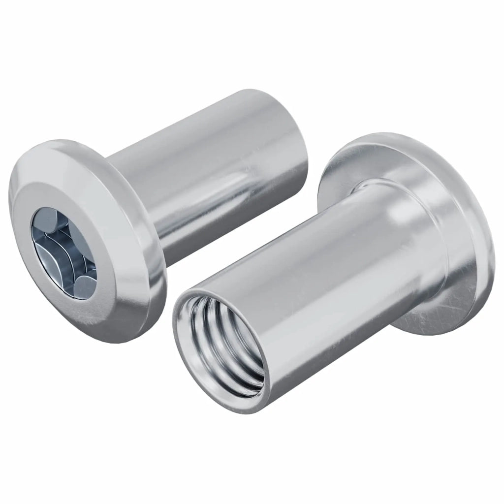 Dado a bloccaggio 2 pz Nichel M6 x 15 mm Acciaio CFW7831546