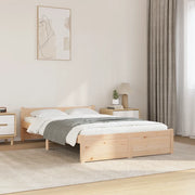 Giroletto senza Materasso-Struttura Letto Ambrato in Legno Massello 120x200 cm 489707