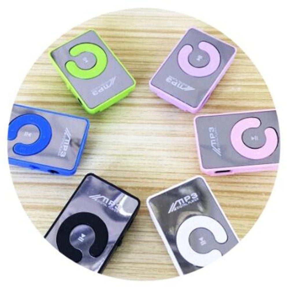 Trade Shop - Mini Lettore Mp3 Nano Style Con Clip Cuffie Micro Sd Tf Usb Ricaricabile -
