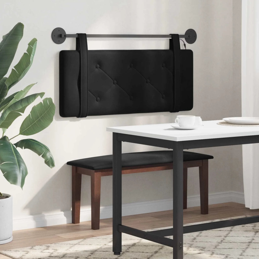 Testiera | Testata sospesa Con luce LED Nero Velluto