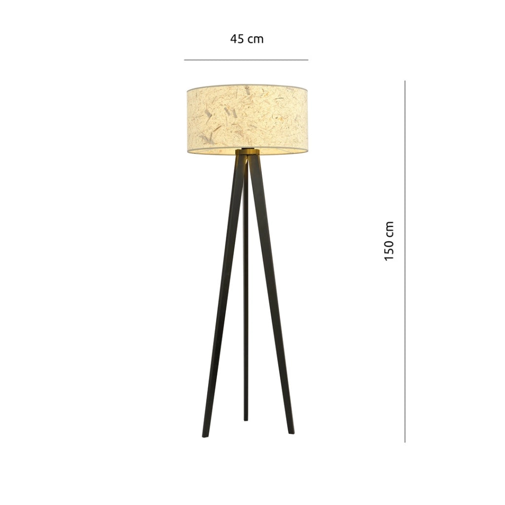 Lampada da terra Emibig Aston treppiede sughero 150cm