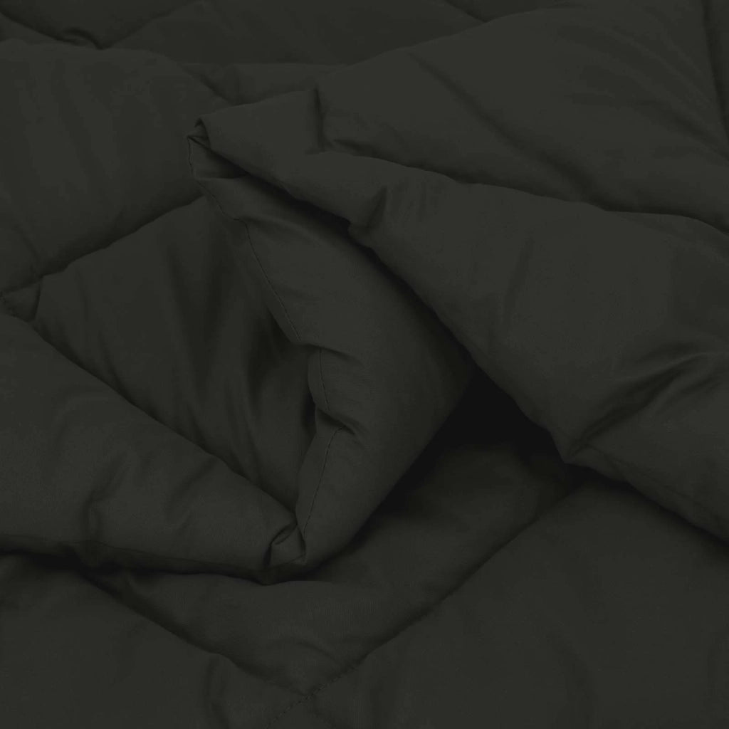 Duvet Estivo Nero 220 x 200 cm Microfibra 42025472