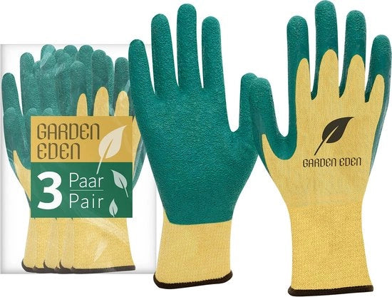 Manicure per giardinaggio Antiscivolo - Multifunzionale - Soffice - Uomo/Donna - 3 Paia - Conformi alla norma EN 388 - Maniche per lavoro