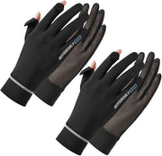 Manopole da donna con protezione solare - guanti estivi anti-UV - guanti antiscivolo per touchscreen - Guanti estivi con presa in silicone - adatti per l'uso in bicicletta all'aperto