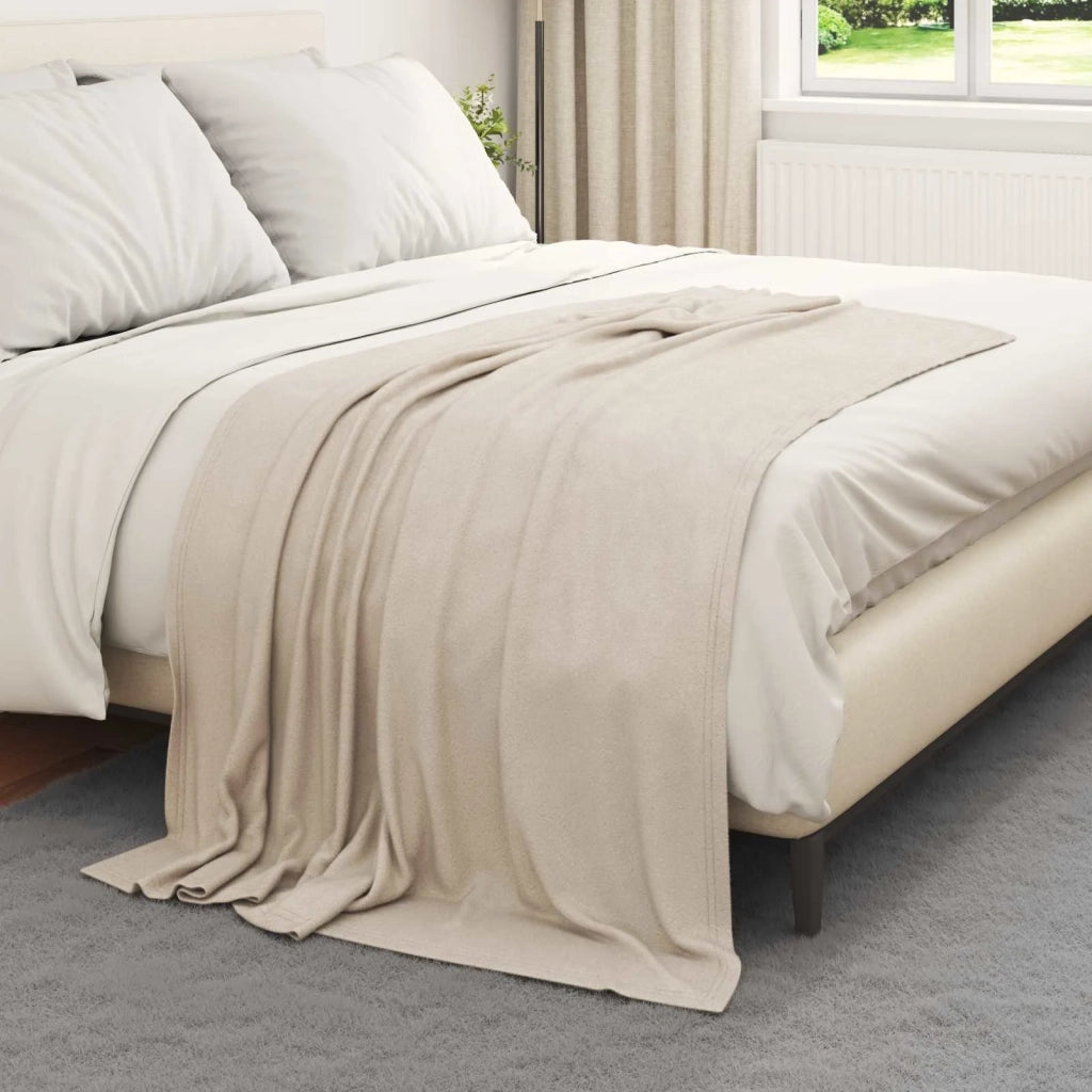 Coperta Beige 170 x 130 cm Panno 42017005