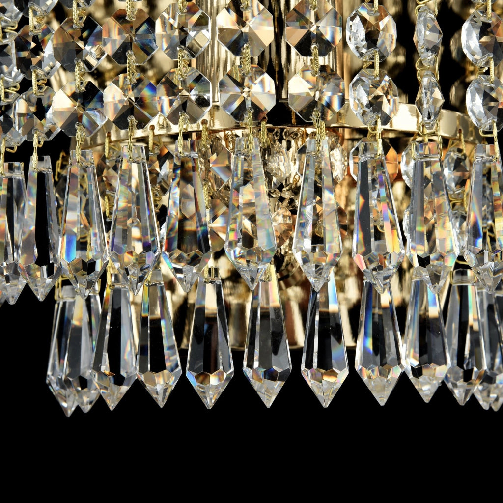 Maytoni Applique contemporanea Palace 1 luce E27 oro metallo cristallo