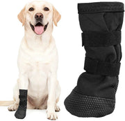 Calzature per cani protezione delle zampe - Calzature antiscivolo per cani - Pari 4 - Rimedi per ferite di animali domestici - Materiale duraturo - Calzature per cani per bambini