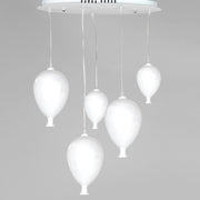 Sospensione Palloncini Bianco