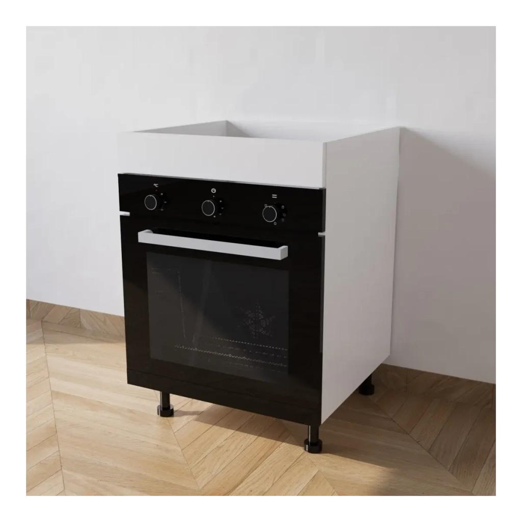 Mobile Base forno il legno L 60 x H 72 x P 55,5 cm in kit colore Bianco