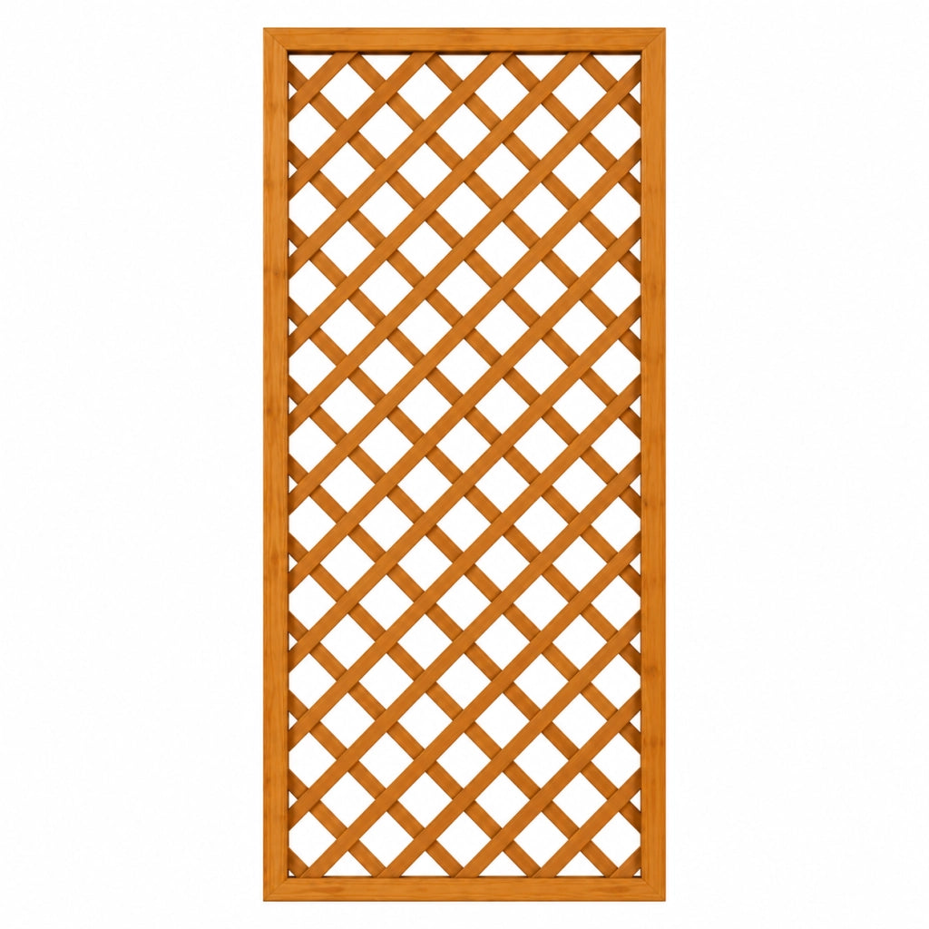 Traliccio In Legno Di Pino Impregnato Per Giardino Balcone E Terrazza Supporto Per Piante Rampicanti Grigliato Decorativo Frangivista Privacy Outdoor 60 x 180 Cm Legno Naturale