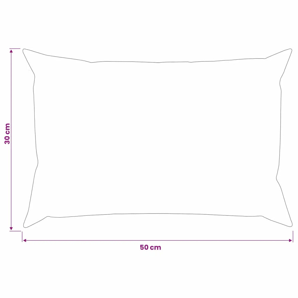 Federa 2 pcs HEERLEN Blu 30 x 50 cm Velluto 907689
