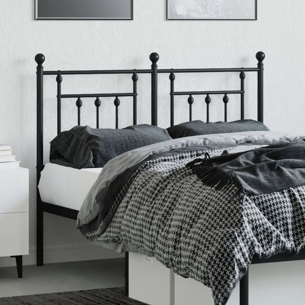 Testiera | Testata di Ricambio in Metallo Nero 120 cm