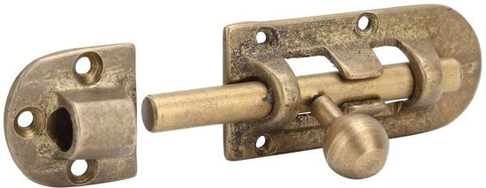 Accessori per porte in legno - Deurbouten Anticorrosivo - 3 pezzi - Fissaggi per hardware - Porte in legno - Messing robusto - Deurvergrendeling