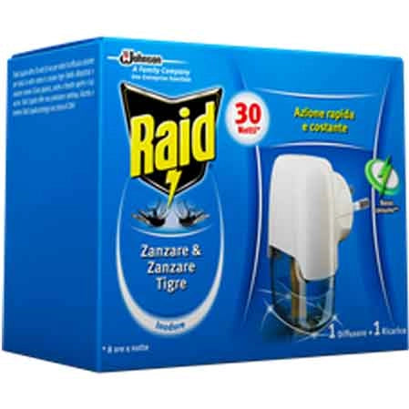 RAID DIFFUSORE LIQUIDO ANTIZANZARE Base + 1 ricarica - JOHNSON