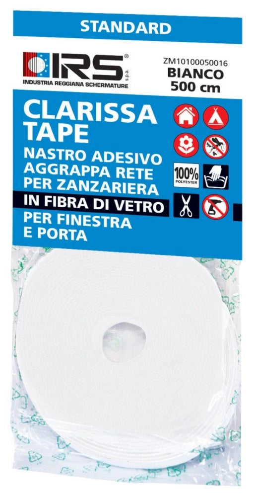 1pz nastro aggrappa rete zanzariera 5 m bianco cod:ferx.953