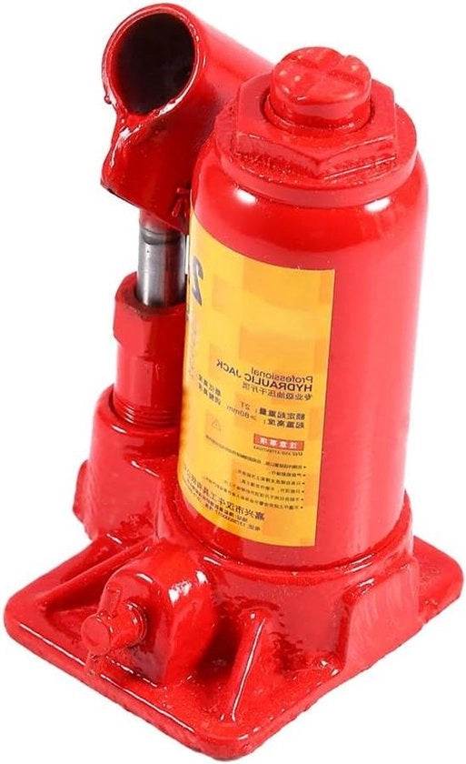 Alleviatore Idraulico Plus - Capacità di sollevamento 2T per autoveicoli - Alleviatore auto con base ingrandita e valvola di ritorno del fluido - Incluso piatto in acciaio spesso - Alleviatore per veicoli - Utile attrezzo di riparazione