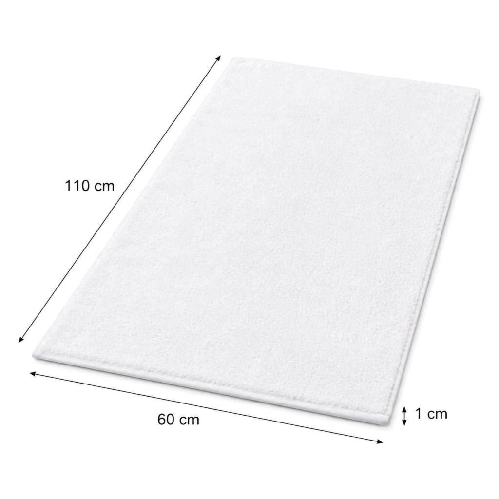 Saleneba, Telo Bagno set di 2 Asciugamano Viso 60x110 cm Asciugamano Ospite 40x60 cm, Bianco