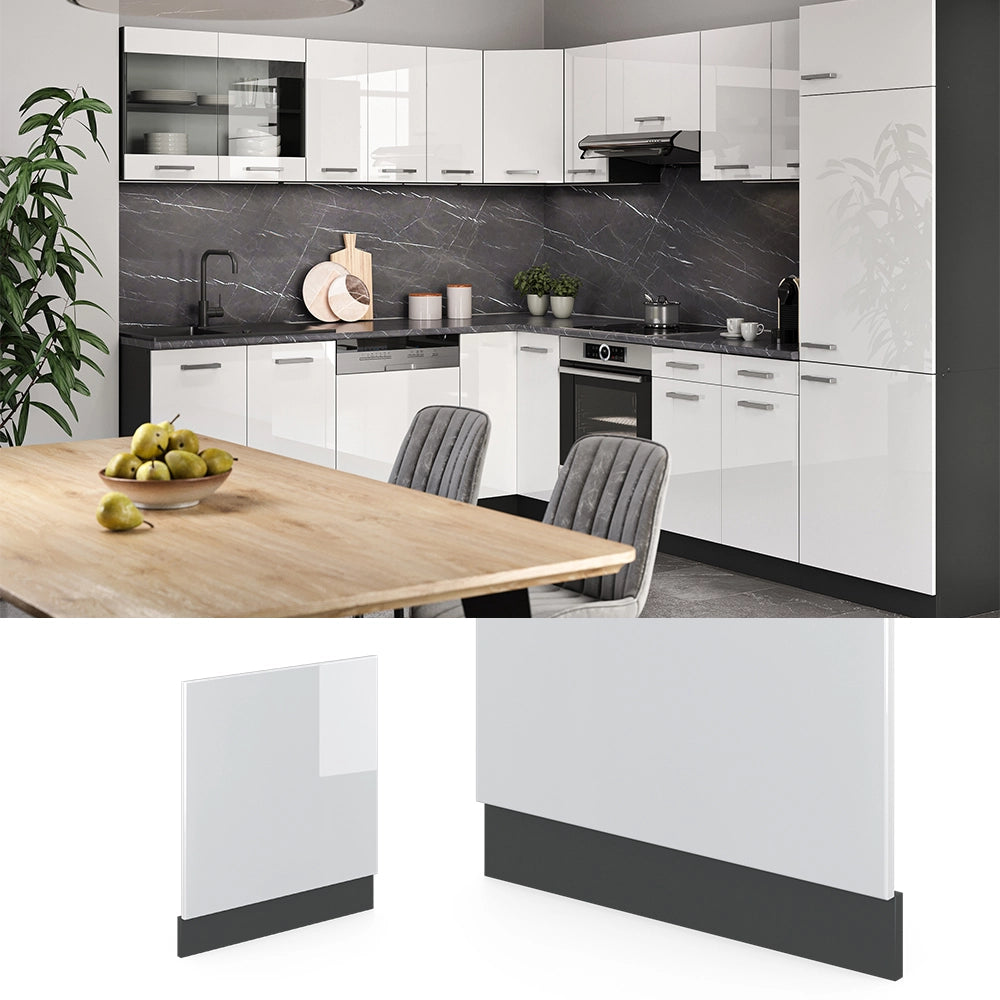 Vicco Pannello frontale Bianco lucido 60 cm senza piano di lavoro