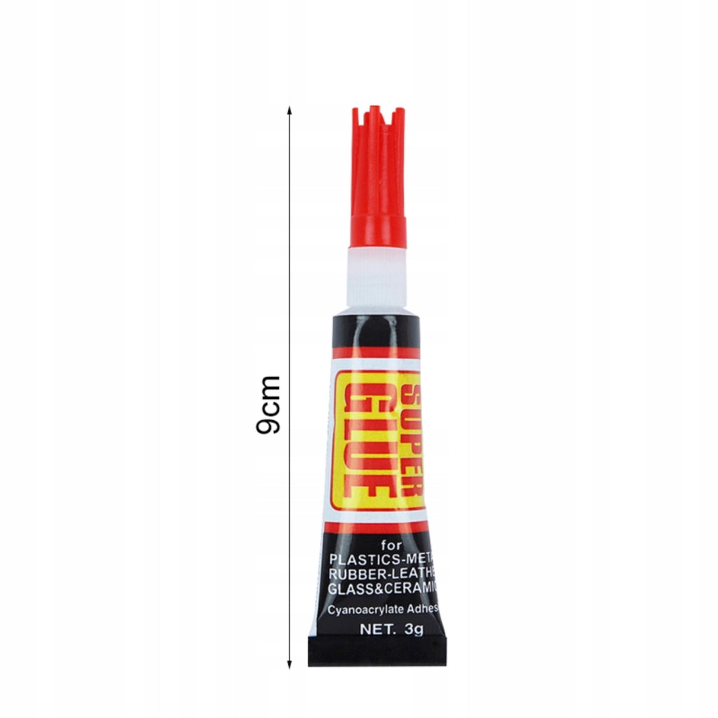 Colla Cianoacrilica Power Glue – Forte e Trasparente | 3g x 3 Pezzi
