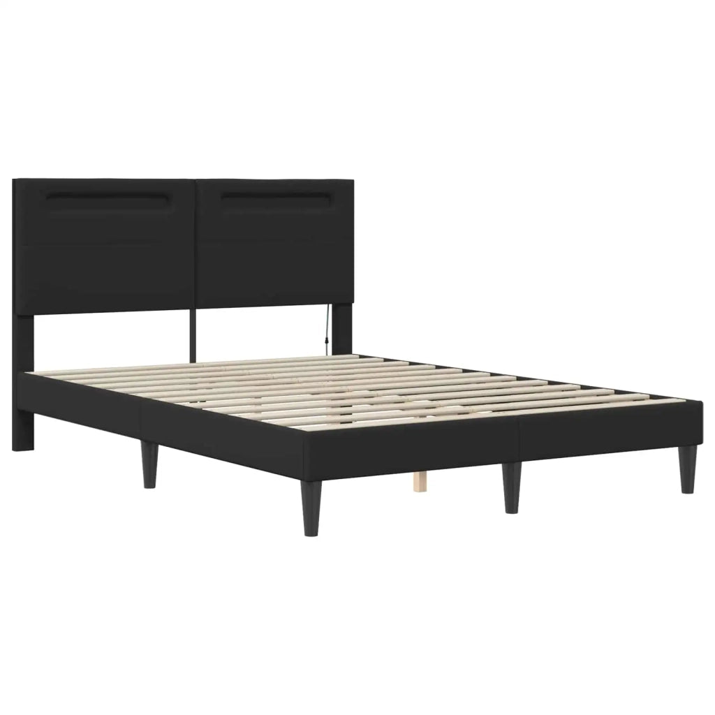 Struttura del letto con strisce LED 2 pcs Similpelle 3414992