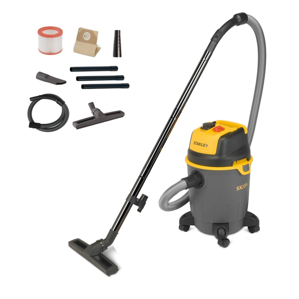 Aspiratore Solidi e Liquidi Stanley SXVC20PTE (Potenza assorbita  1200 W, Capacità fusto 20 l)