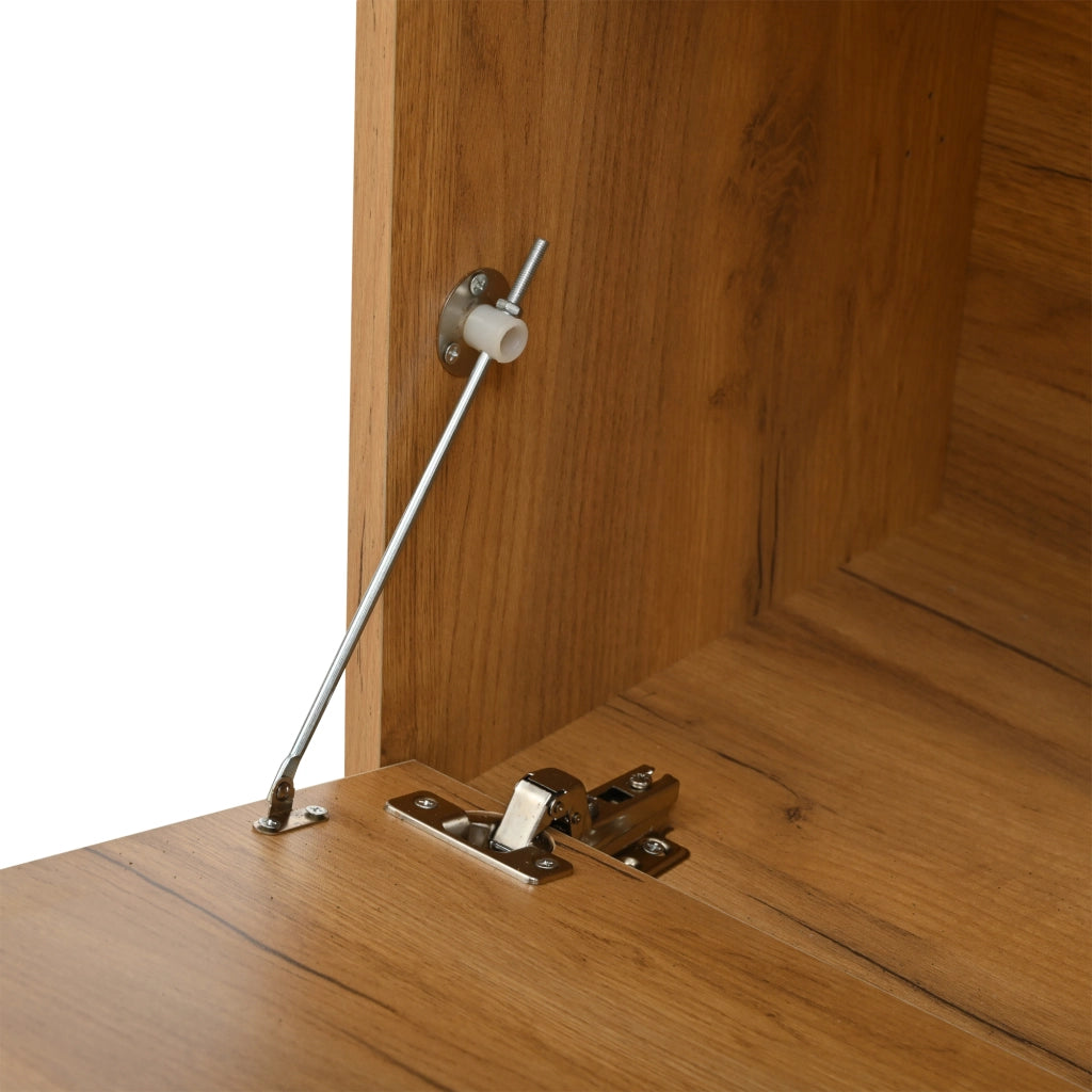 Scarpiera Ingresso con Specchio e Appendiabiti ¨C MINIMAL ¨C Legno, 100x33x190 cm