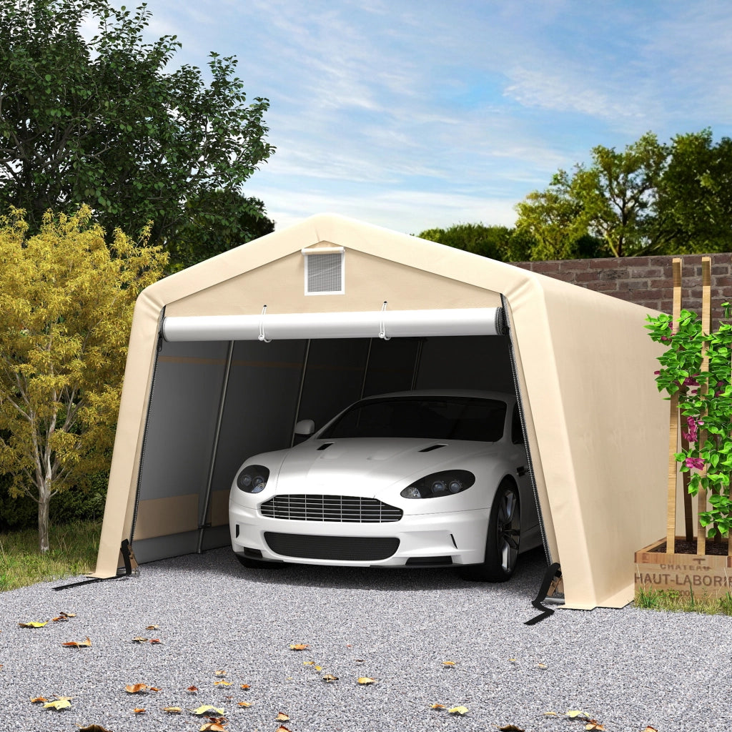Tenda Garage Carport ¨C zephmum ¨C 6,2x3,3x2,4 m Acciaio Galvanizzato PE 150 g/m2