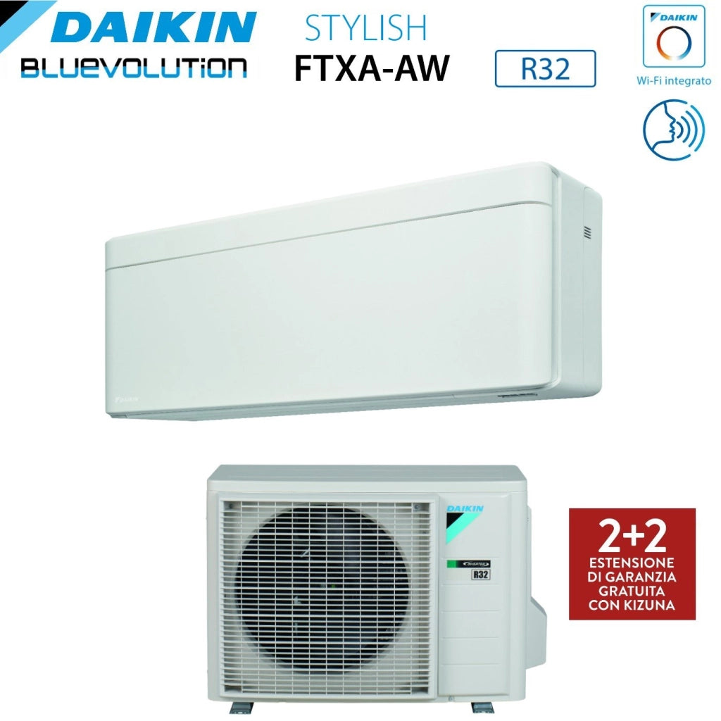 Condizionatore Daikin Stylish White 9000 Btu FTXA25AW R-32 Wi-Fi Integrato Bianco Garanzia Italiana