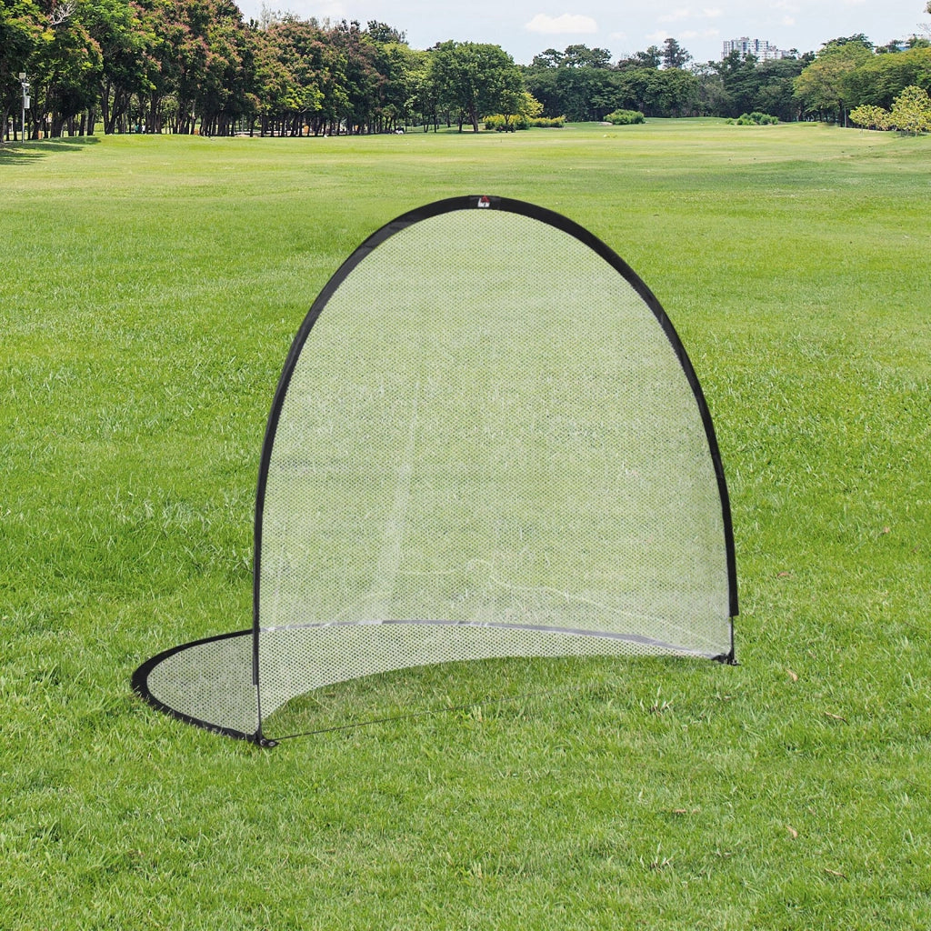 Gabbia da Calcio Sistema Pop Up ¨C Minimal ¨C 247x203x201.5 cm Nero Bianco