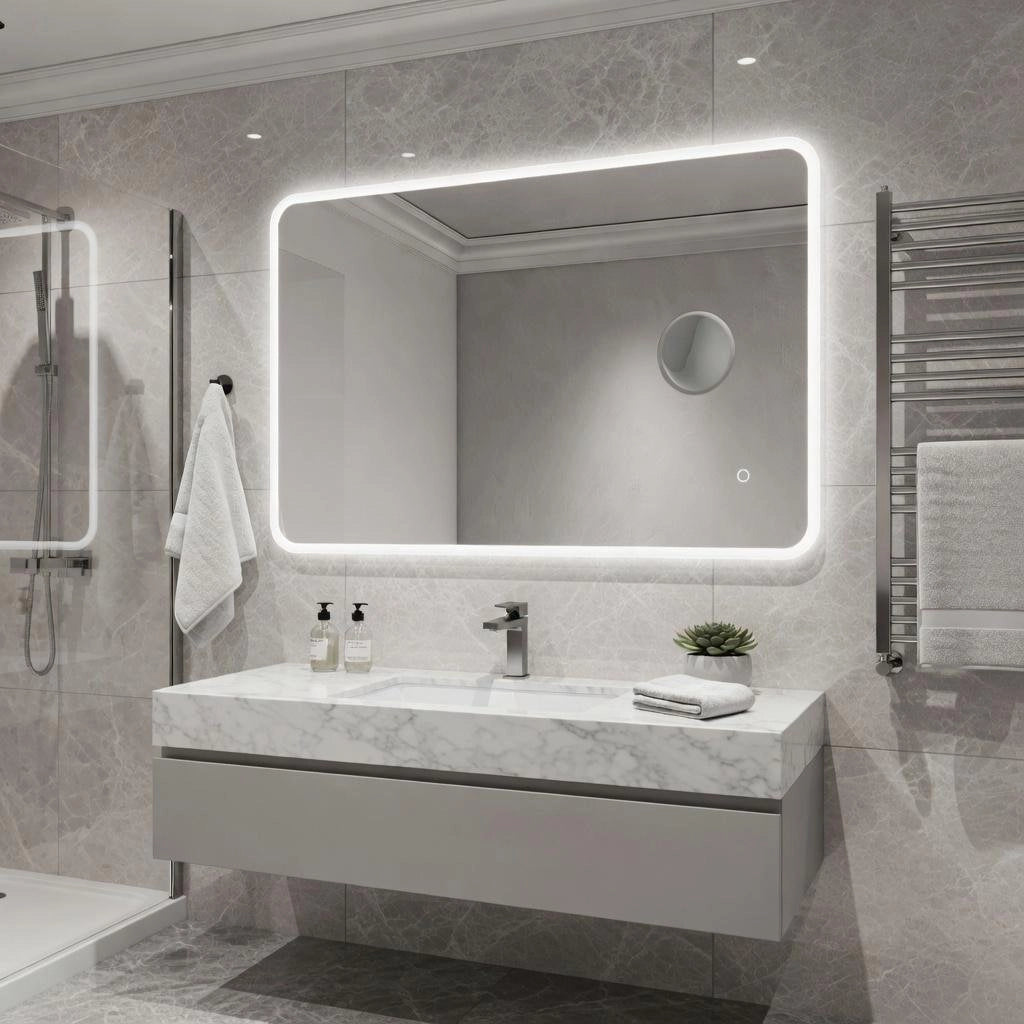 Specchio illuminazione led cm 80x60 - mod. L207