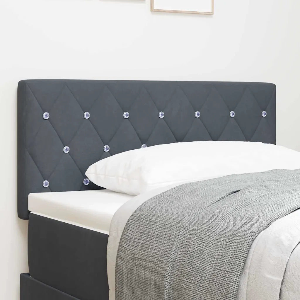 Testiera | Testata Grigio scuro 100 cm Velluto