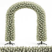 Arco Natalizio Innevato 200x240 cm con 1166 Punte Foltissimo con Base in Metallo