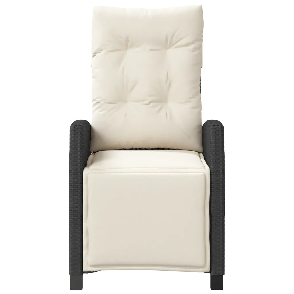 Set da Bistrò 3 pz con Cuscini Nero in Polyrattan 365248