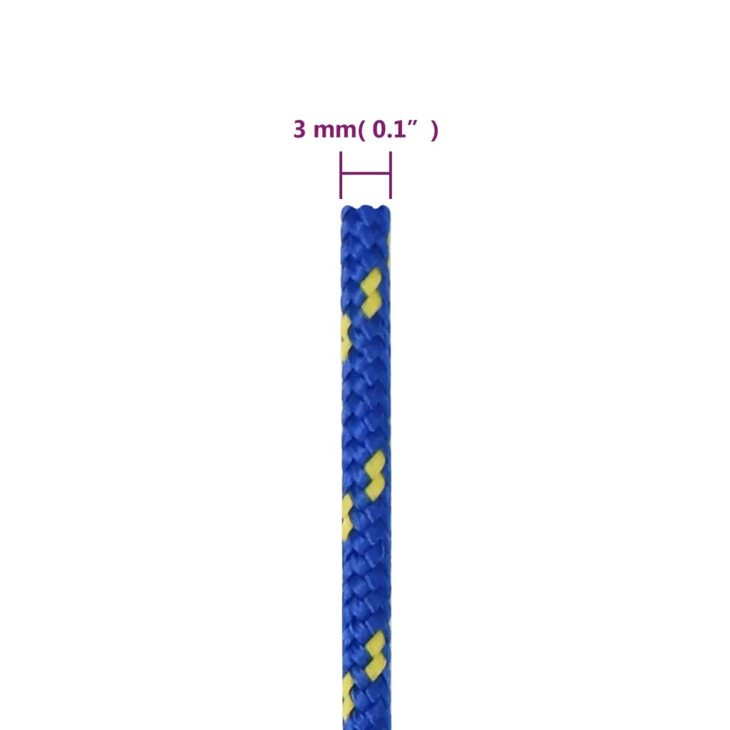 Corda | Fune per barca Blu 3 mm 100 m in Polipropilene