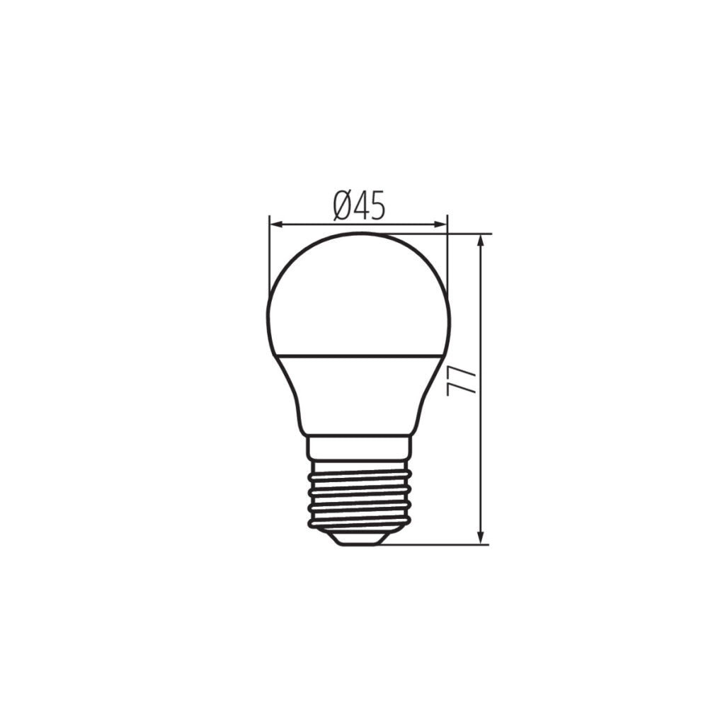 Lampadina LED globo 6,5W E27 3000K opale Kanlux BILO