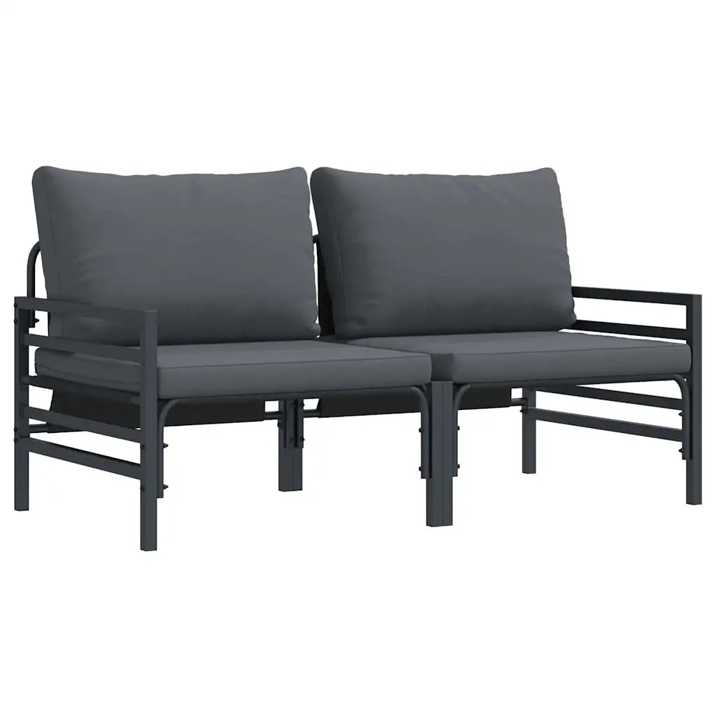 Mobili da Esterno 2 Pezzo Antracite 80 x 80 x 71 cm Acciaio 42009984