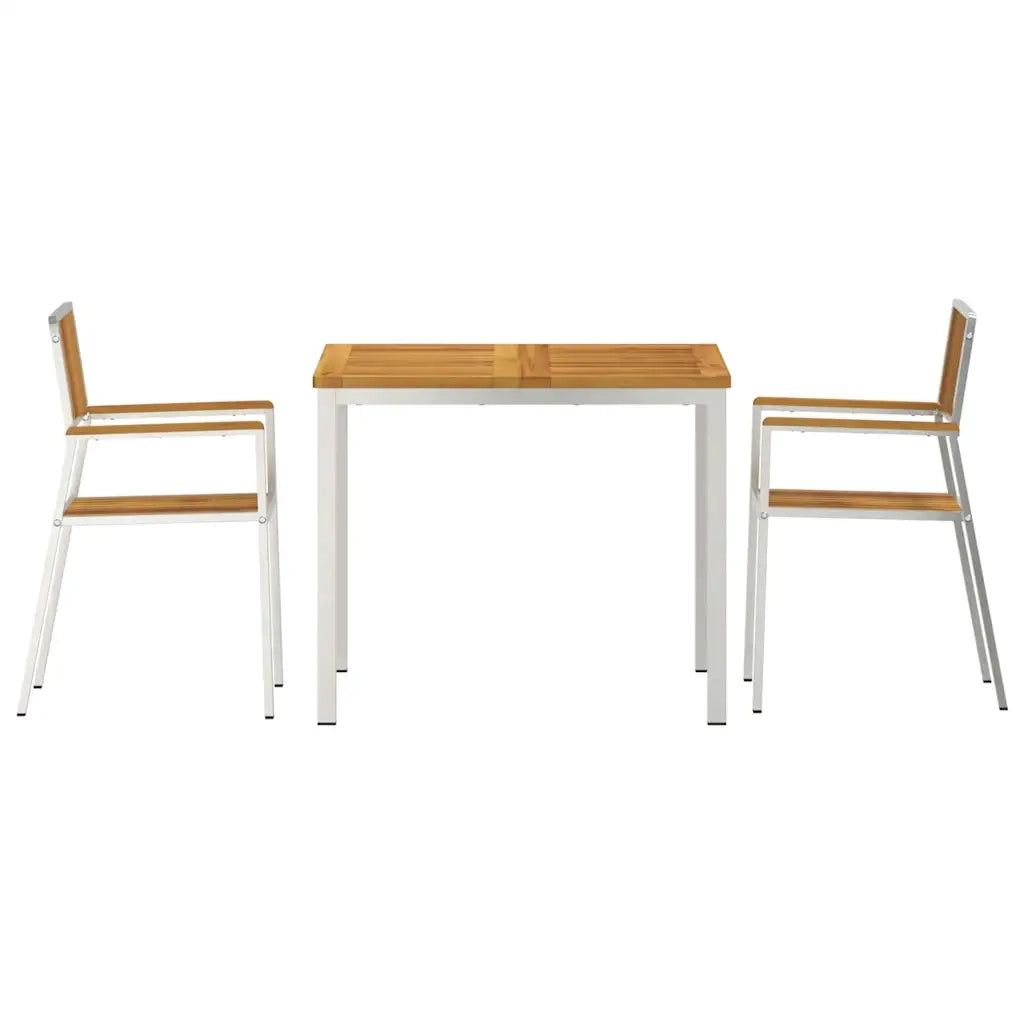 Set da pranzo per esterni 3 pcs Legno di Acacia Massello 3334789