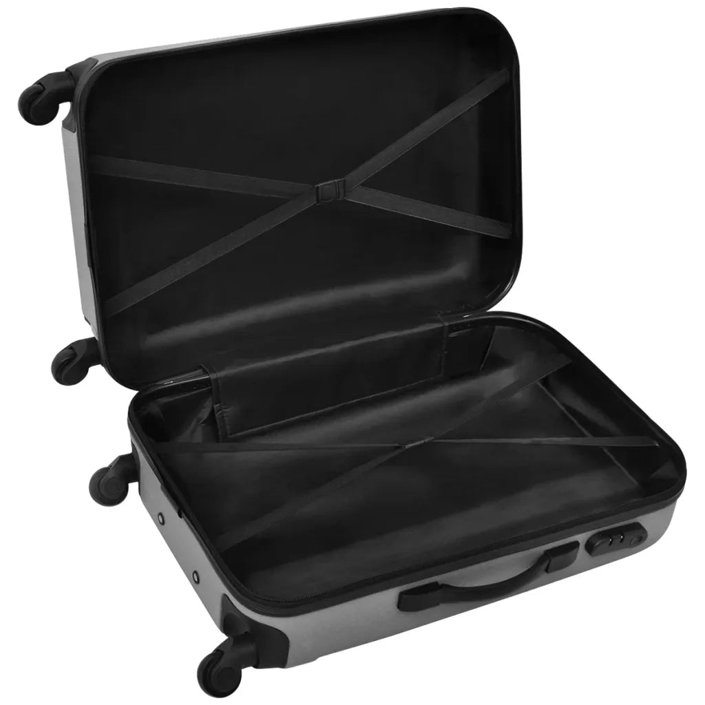 Set Trolley Rigidi 3 pz Argento 45,5/55/66 cm 91142