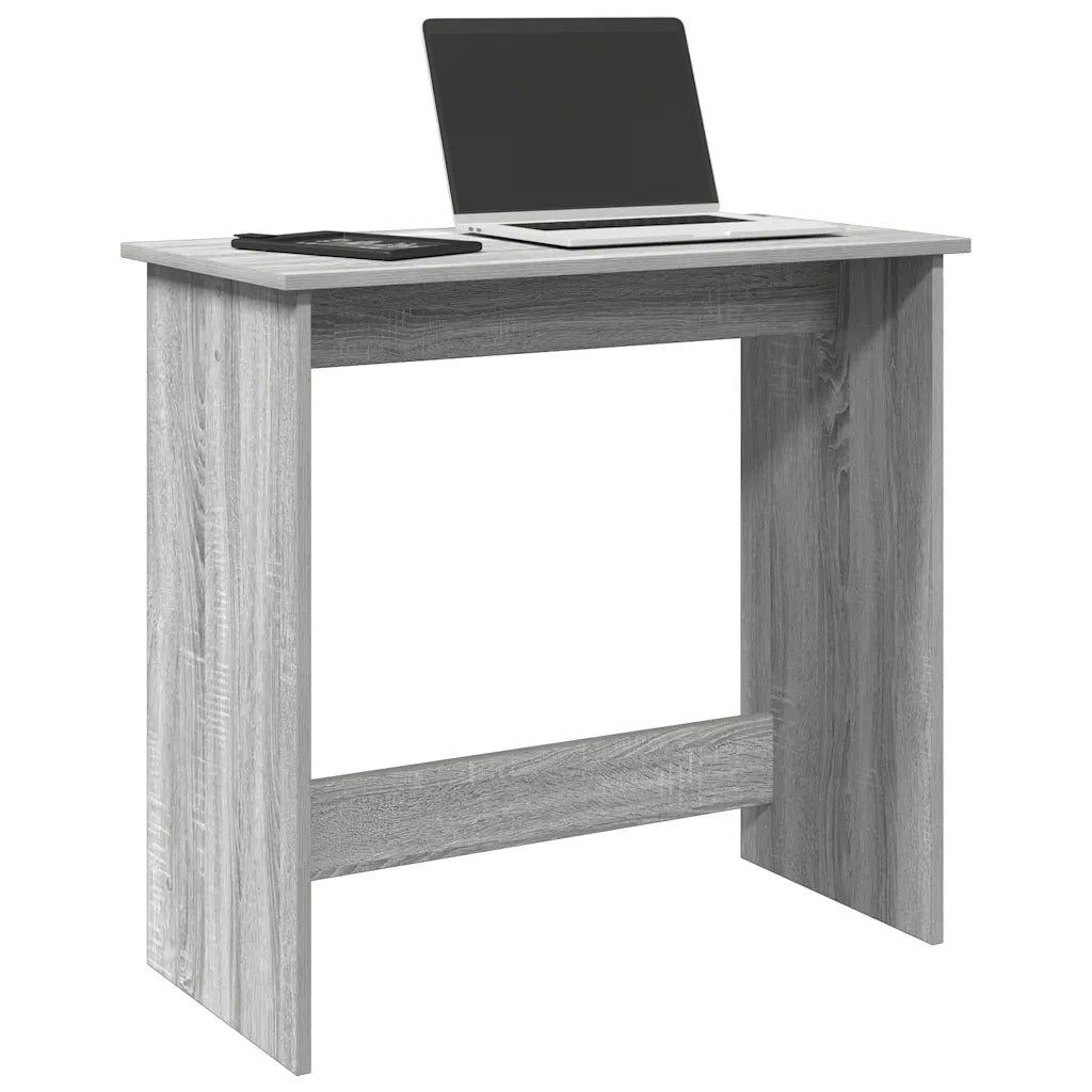 Scrivania Grigio Sonoma 80x40x75 cm in Legno Multistrato 860459