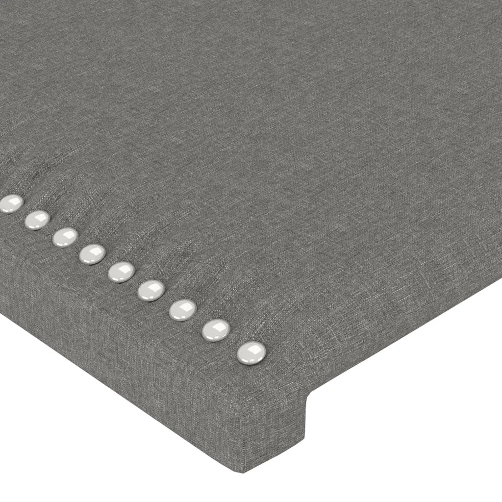 Testiera ad Orecchio-Testata con Orecchie GrigioScuro 103 x 23 x 118/128cm inTessuto 644990